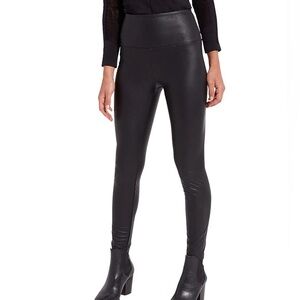 Lysse New York Black Faux Leather Skinny Pants - Size Small
